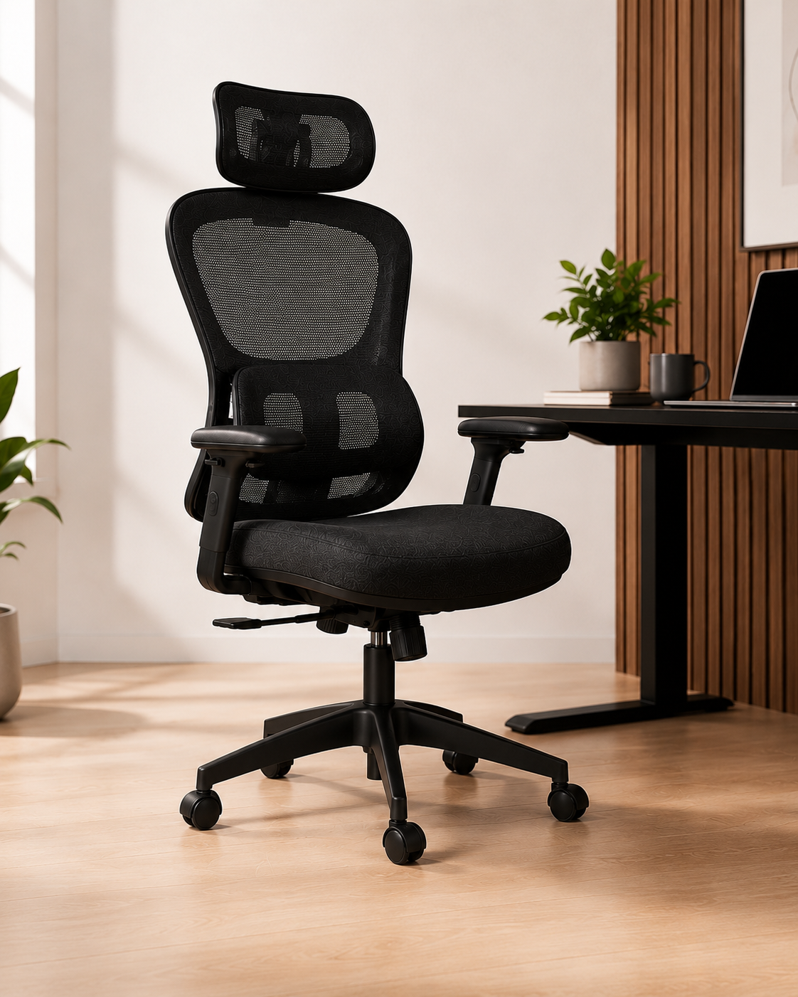 Cadeira Presidente Ergonômica ArcoDesk em ambiente de home office